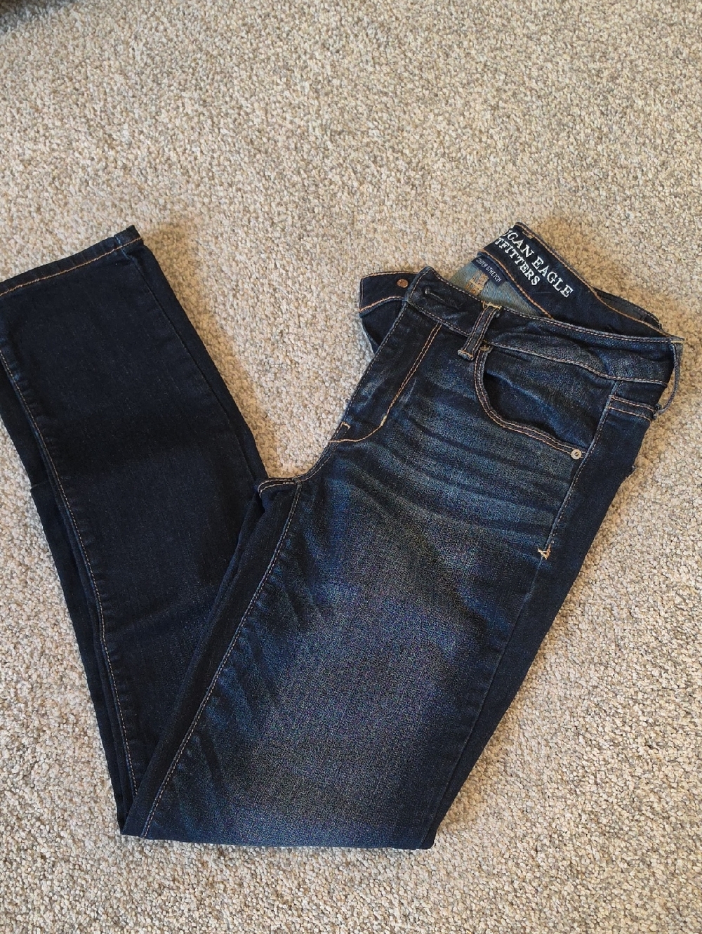 American Eagle Outfitters Dark Indigo Stretch Jeans